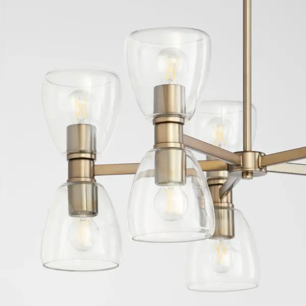 Relo 10-Light Chandelier in Dark Brass - Image 5