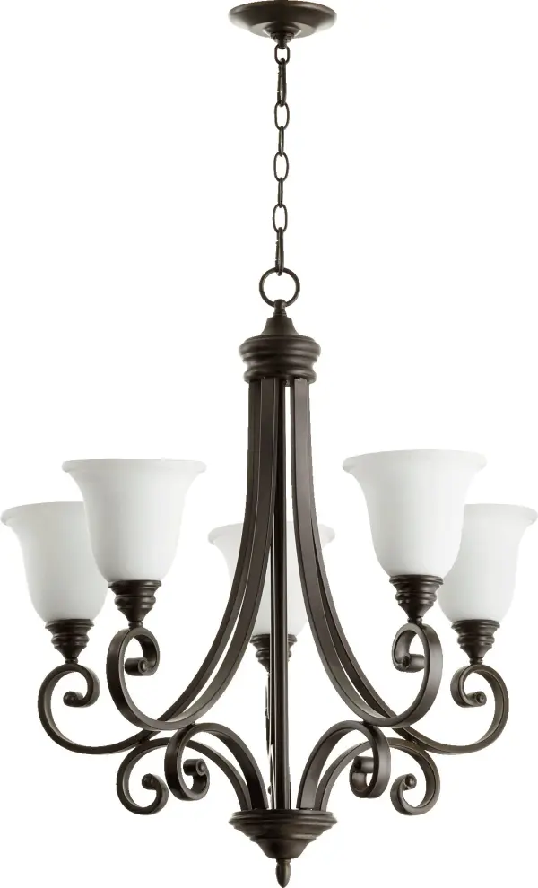 Bryant 5-Light Traditional Chandelier in Oiled Bronze