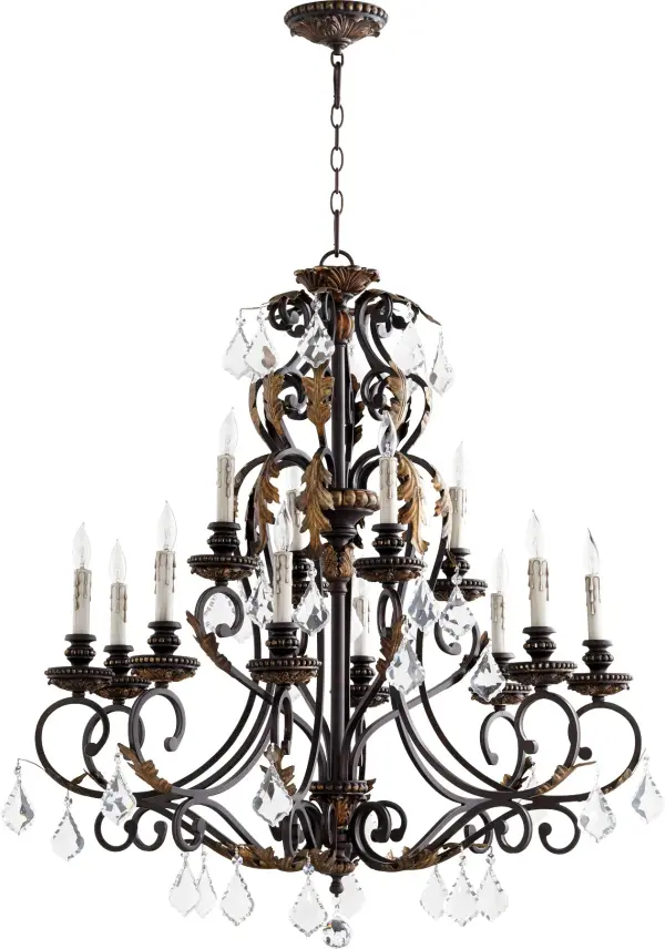Rio Salado 12-Light Chandelier in Toasted Sienna