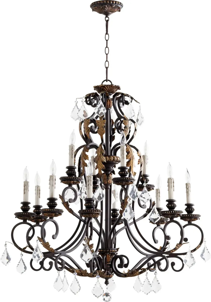 Rio Salado 12-Light Chandelier in Toasted Sienna