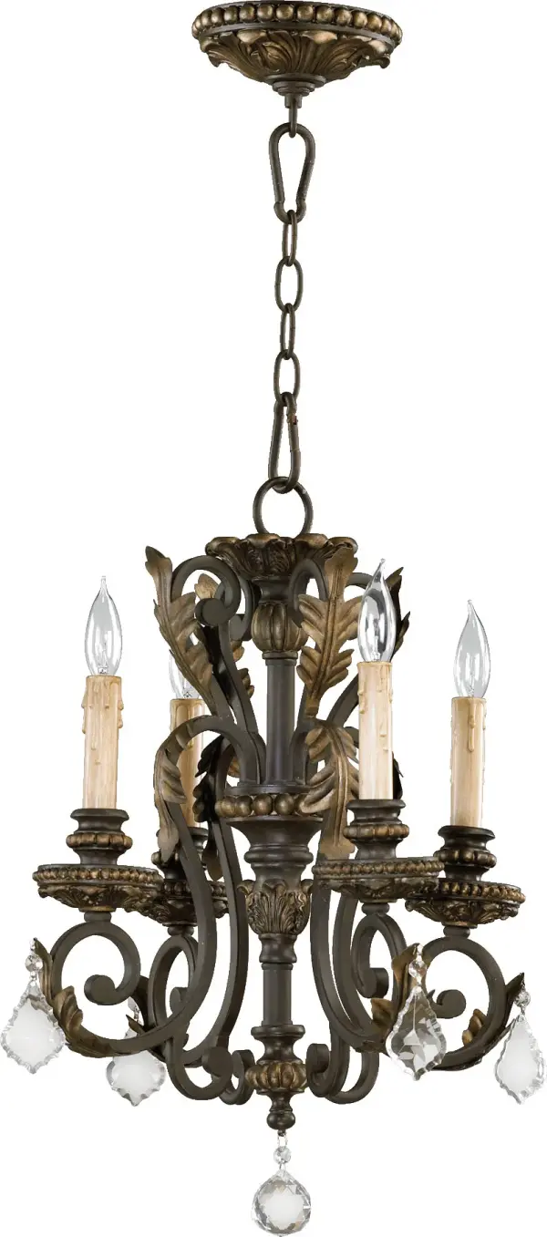 Rio Salado 4-Light Chandelier in Toasted Sienna