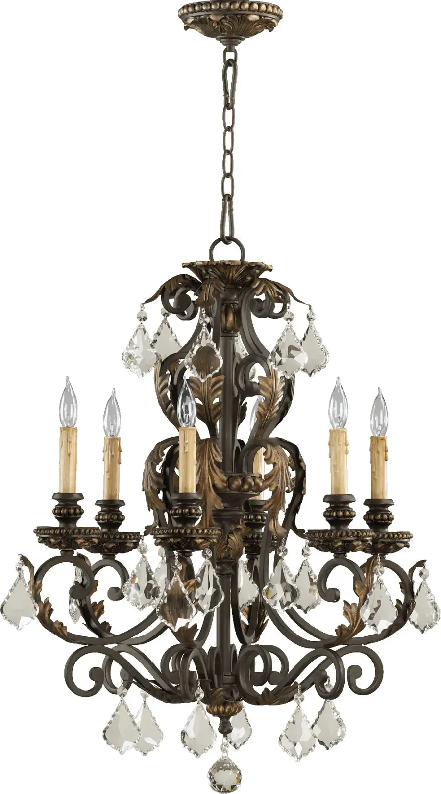 Rio Salado 6-Light Chandelier in Toasted Sienna - Image 1