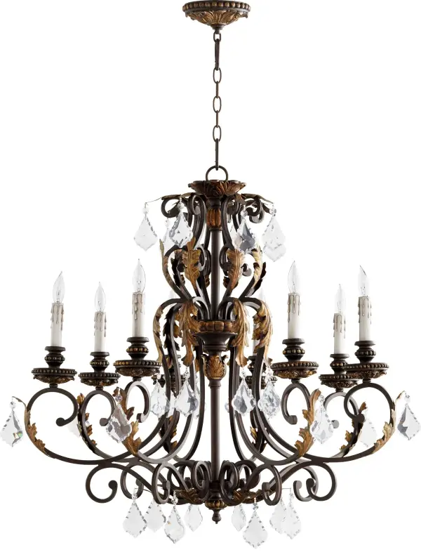 Rio Salado 8-Light Chandelier in Toasted Sienna