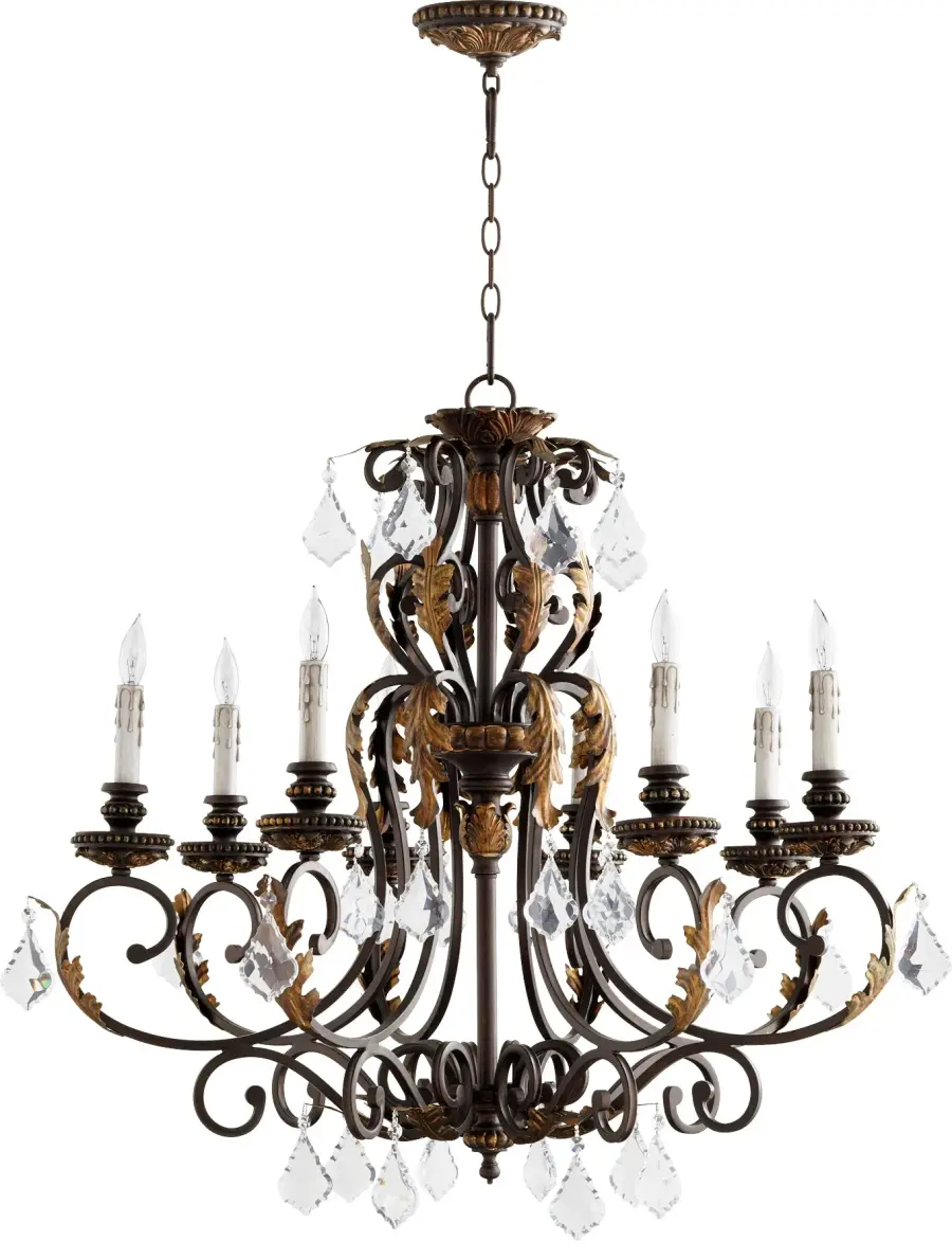 Rio Salado 8-Light Chandelier in Toasted Sienna