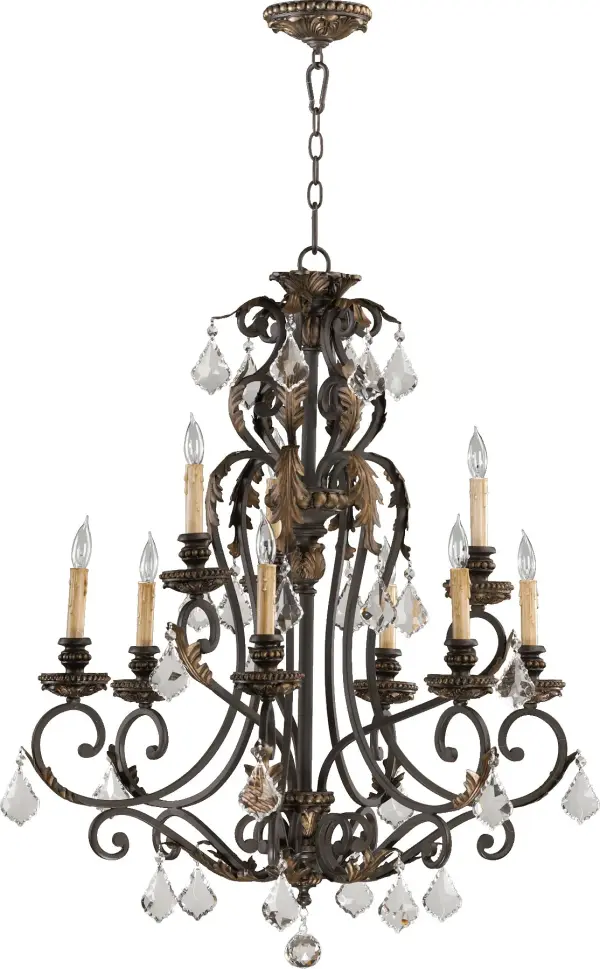 Rio Salado 9-Light Chandelier in Toasted Sienna