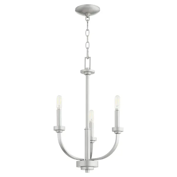 The Reyes 3-Light Chandelier combines sleek, clean-lined design with transitional versatility. Its Classic Nickel finish and understated elegance make it adaptable to various aesthetics while maintaining a distinctive presence.