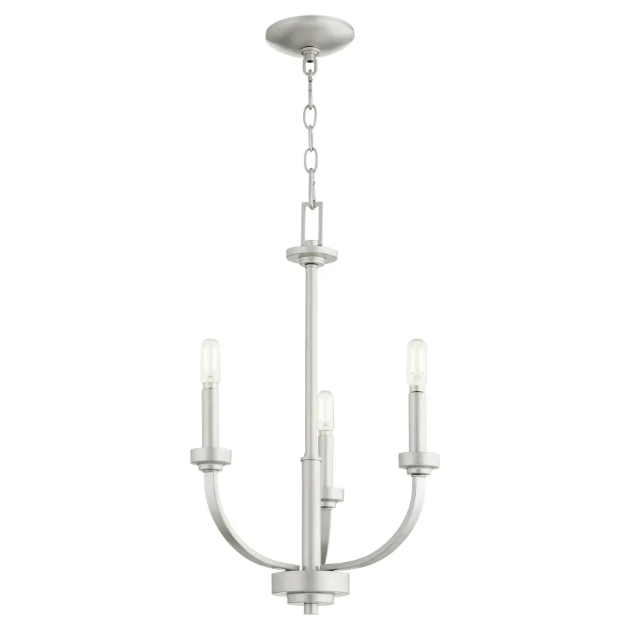 Reyes 3-Light Chandelier in Classic Nickel - Image 2