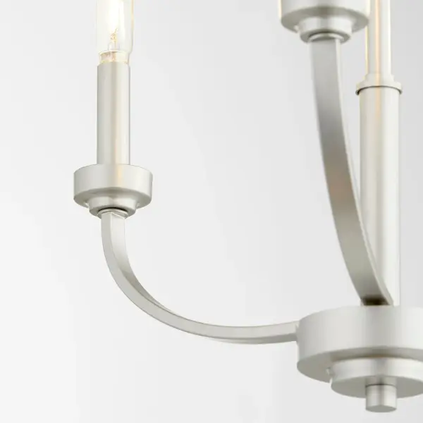 Reyes 3-Light Chandelier in Classic Nickel - Image 3