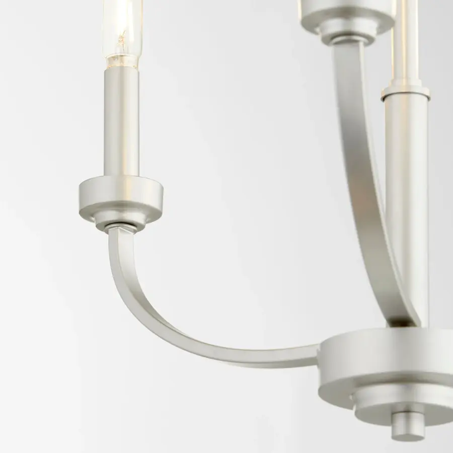 Reyes 3-Light Chandelier in Classic Nickel - Image 3
