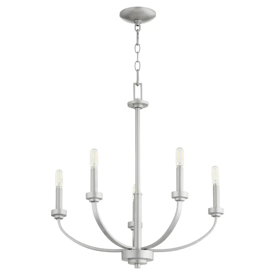 Reyes 5-Light Chandelier in Classic Nickel - Image 1