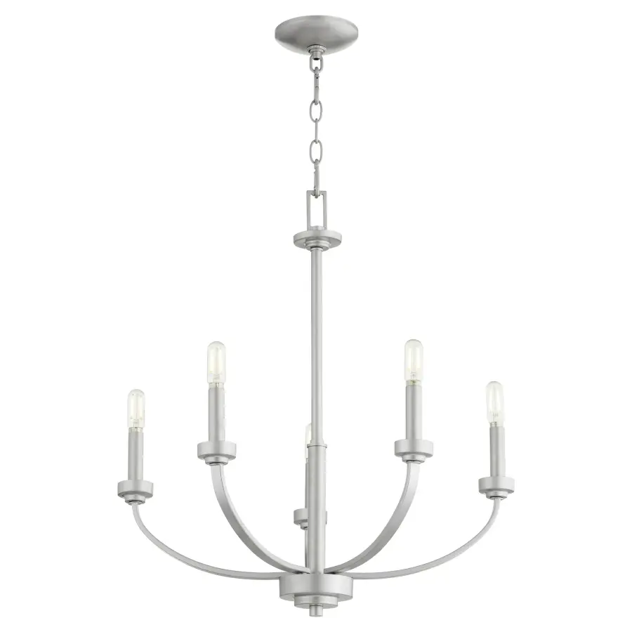 Reyes 5-Light Chandelier in Classic Nickel - Image 2