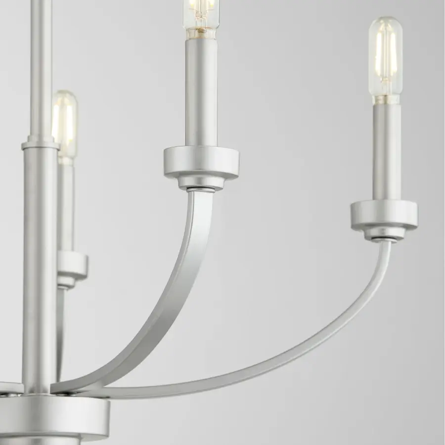 Reyes 5-Light Chandelier in Classic Nickel - Image 3