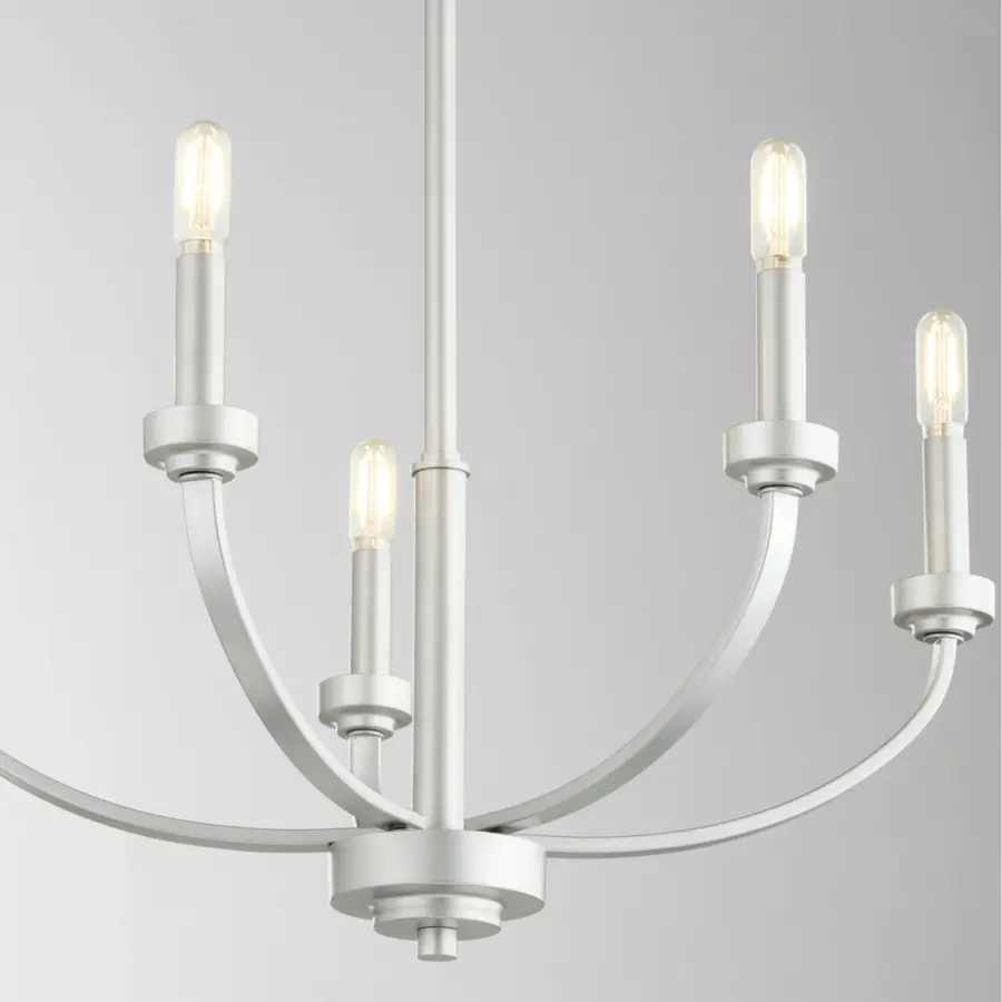 Reyes 5-Light Chandelier in Classic Nickel - Image 4