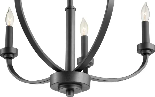 Reyes 5-Light Black Traditional Chandelier - Image 2