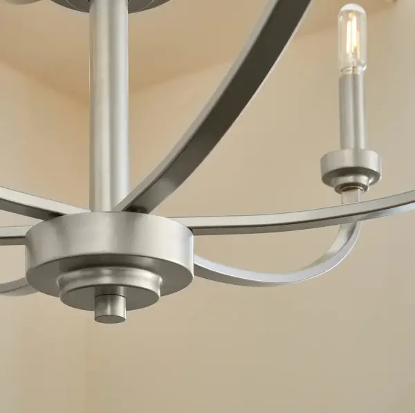 Reyes 9-Light Chandelier in Classic Nickel - Image 6