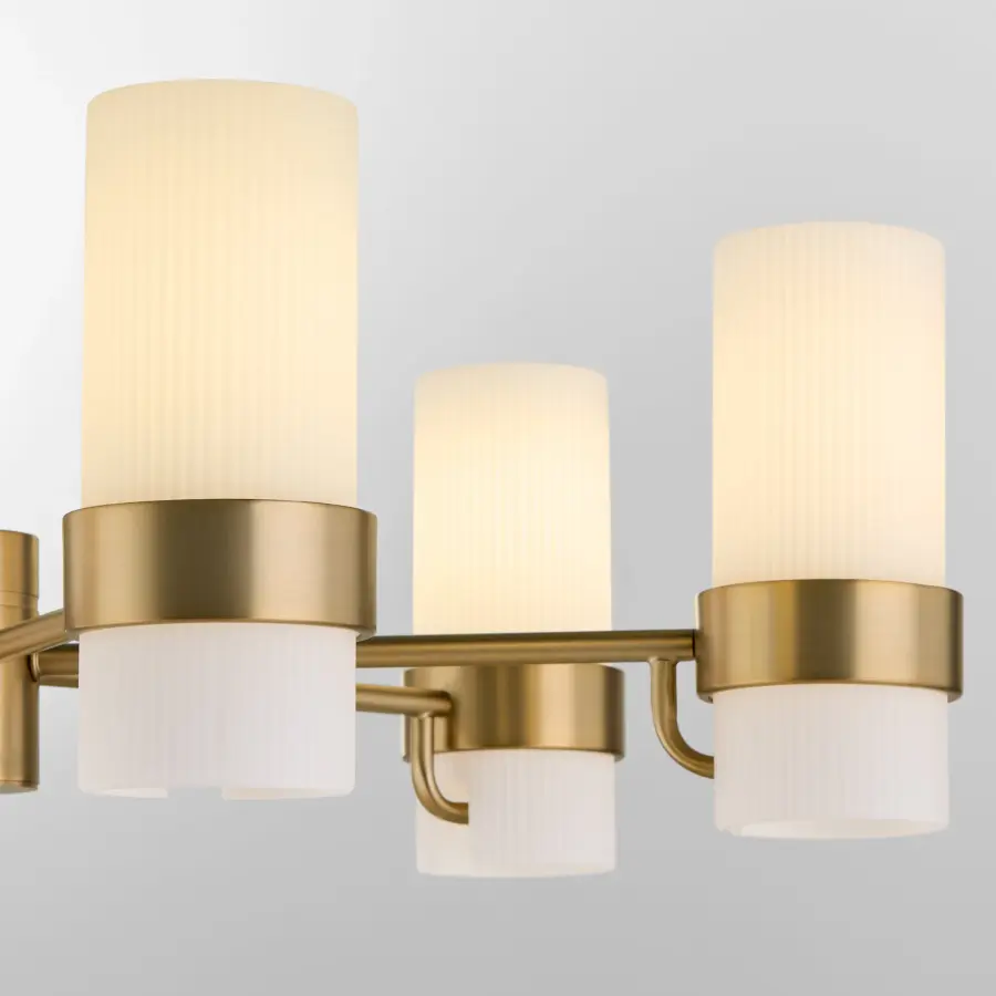 Sojourn 6-Light Chandelier in Brushed Brass - Image 3