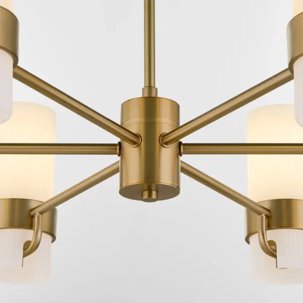 Sojourn 6-Light Chandelier in Brushed Brass - Image 4