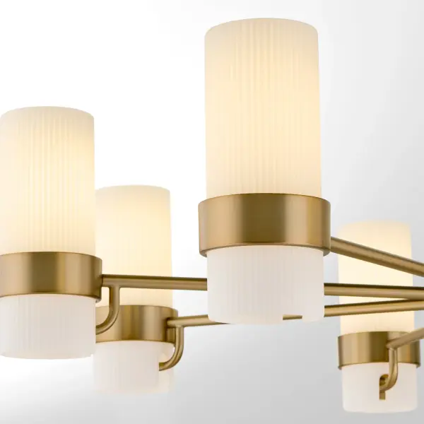 Sojourn 8-Light Chandelier in Brushed Brass - Image 3