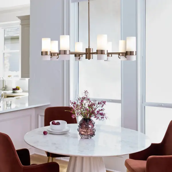 Sojourn 8-Light Chandelier in Brushed Brass - Image 6
