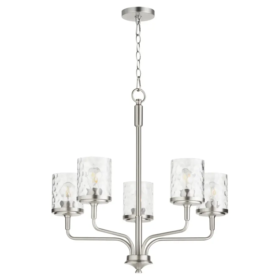 Starky 5-Light Chandelier in Satin Nickel - Image 1