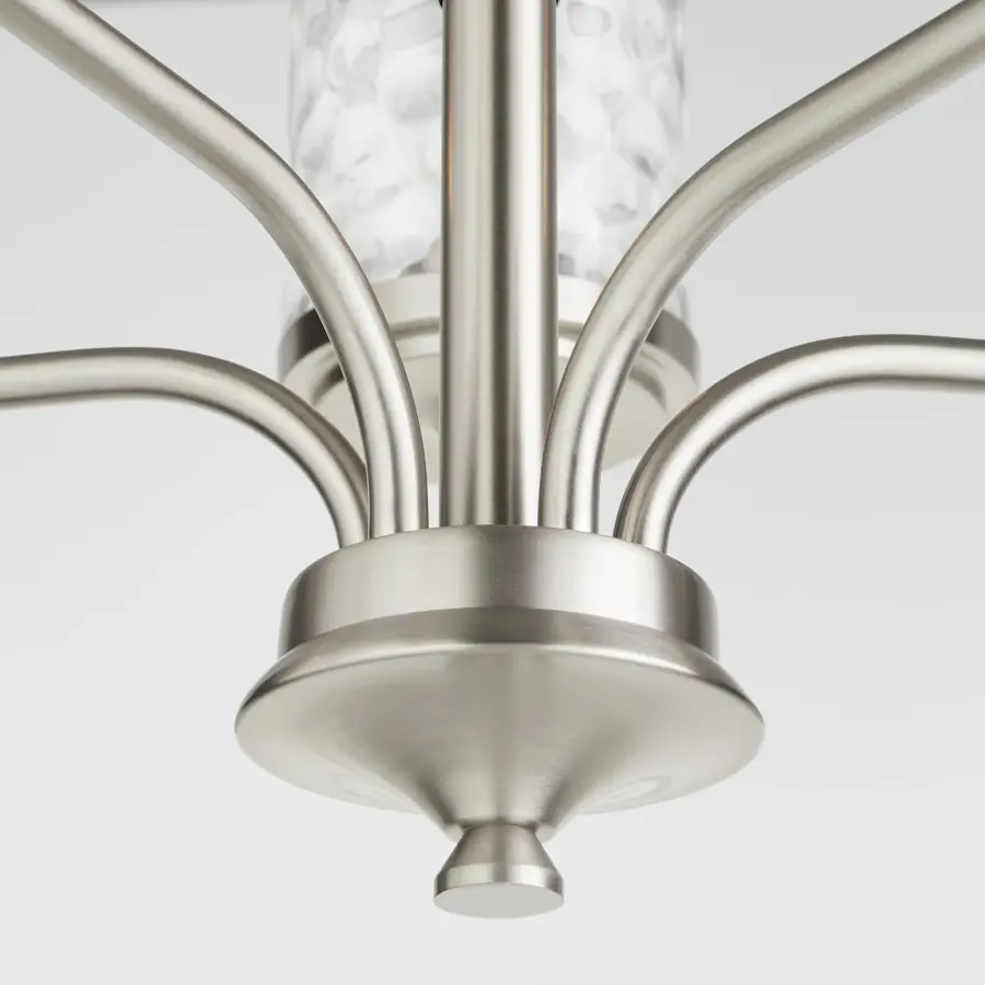 Starky 5-Light Chandelier in Satin Nickel - Image 4