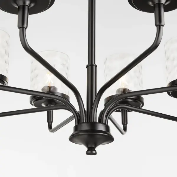 Starky 8-Light Chandelier in Matte Black - Image 3
