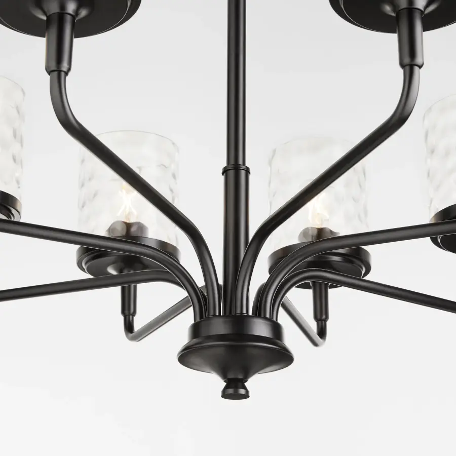 Starky 8-Light Chandelier in Matte Black - Image 3