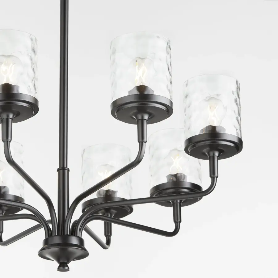 Starky 8-Light Chandelier in Matte Black - Image 4