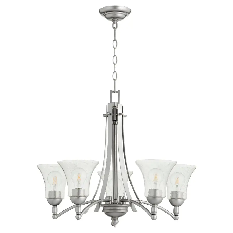 Aspen 5-Light Chandelier in Classic Nickel - Image 1