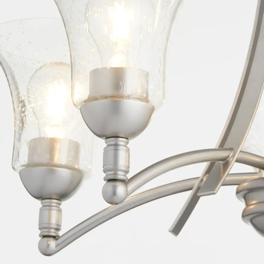 Aspen 5-Light Chandelier in Classic Nickel - Image 2