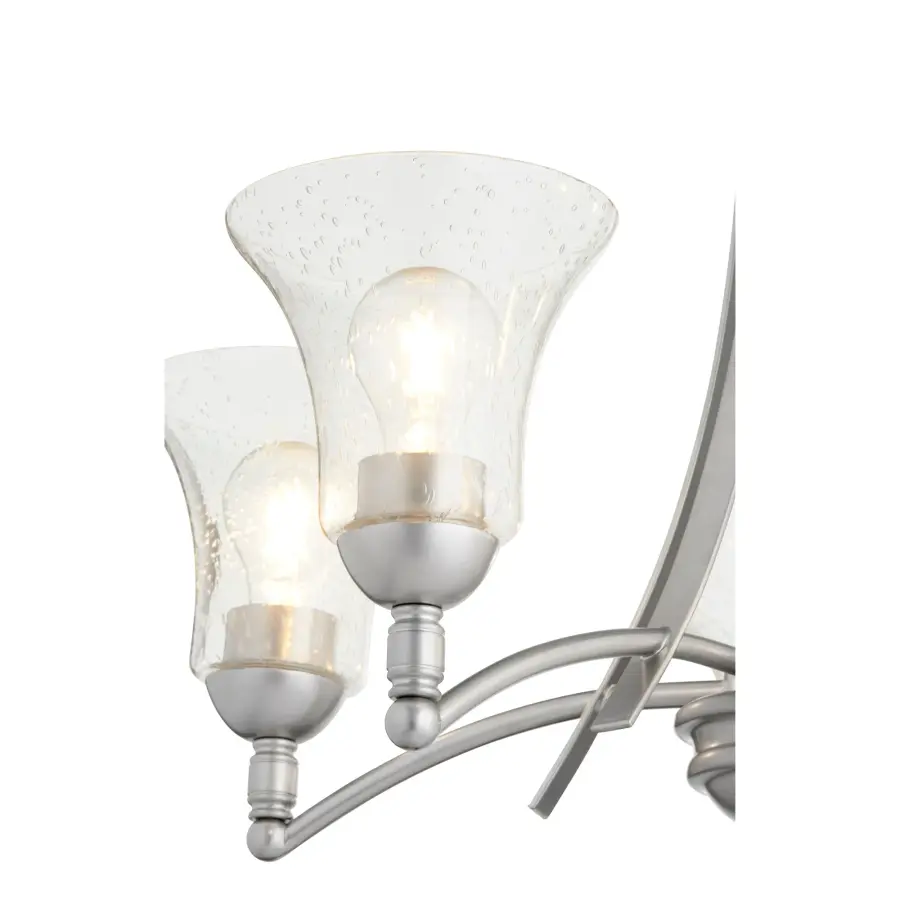 Aspen 5-Light Chandelier in Classic Nickel - Image 3