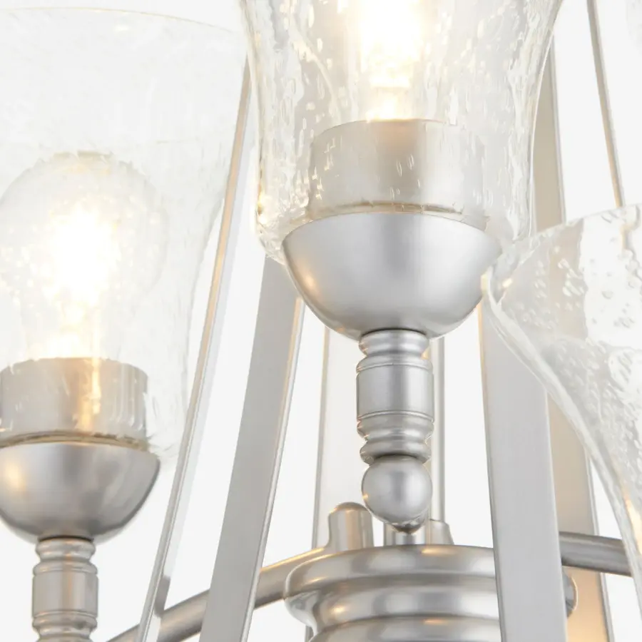 Aspen 9-Light Chandelier in Classic Nickel - Image 2