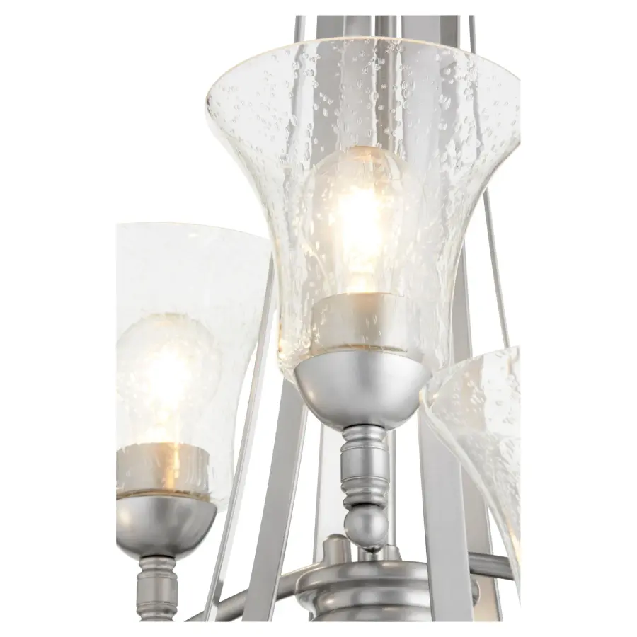 Aspen 9-Light Chandelier in Classic Nickel - Image 3
