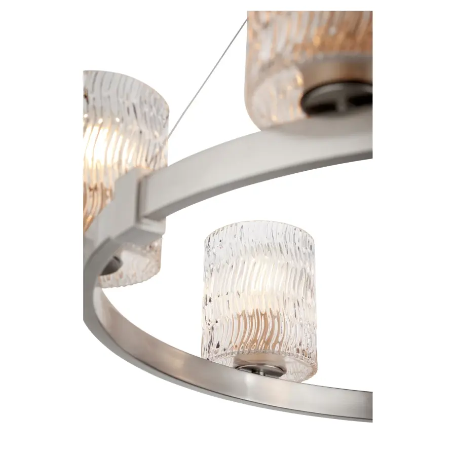 Stadium 6-Light Chandelier in Satin Nickel - Image 2