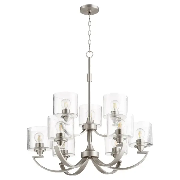 Dakota 9-Light Chandelier in Satin Nickel