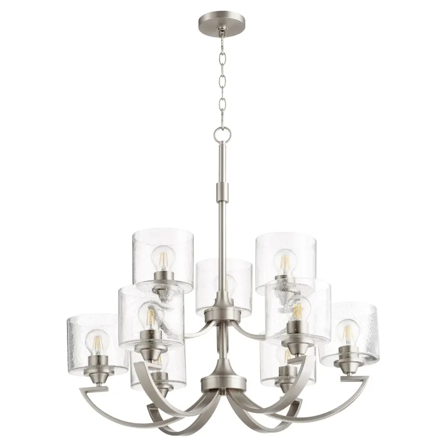 Dakota 9-Light Chandelier in Satin Nickel