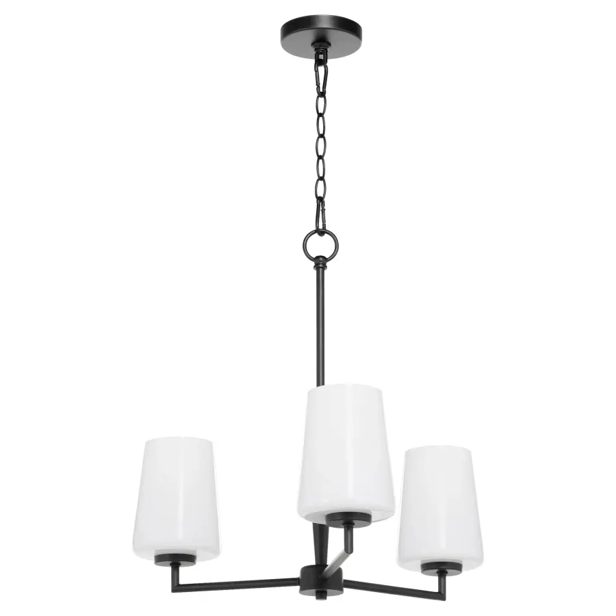 Goodwin 3-Light Chandelier with Opal Glass - Image 1