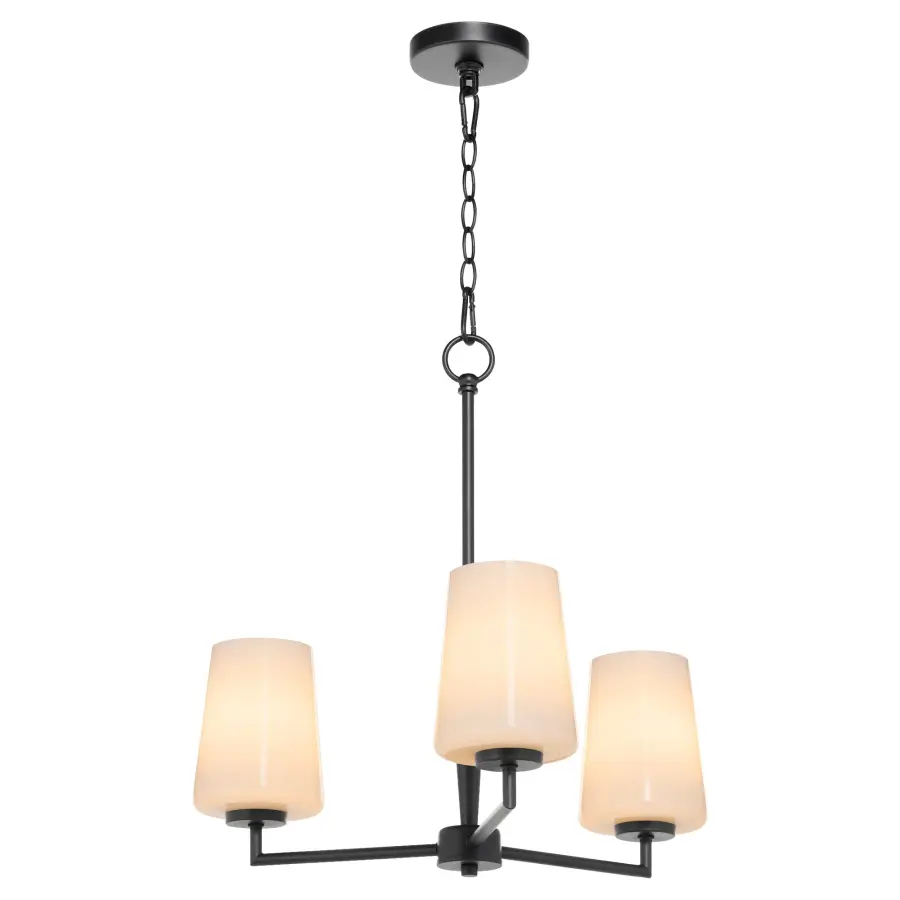 Goodwin 3-Light Chandelier with Opal Glass - Image 2