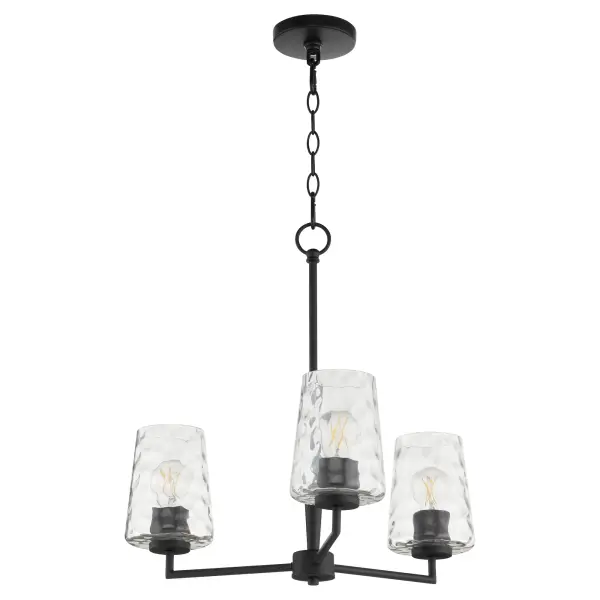 Goodwin 3-Light Chandelier in Matte Black - Image 1