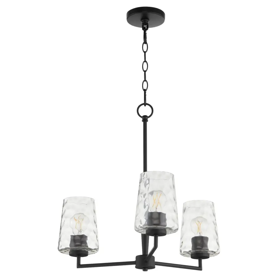 Goodwin 3-Light Chandelier in Matte Black - Image 1
