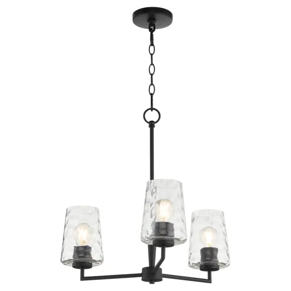 Goodwin 3-Light Chandelier in Matte Black - Image 2