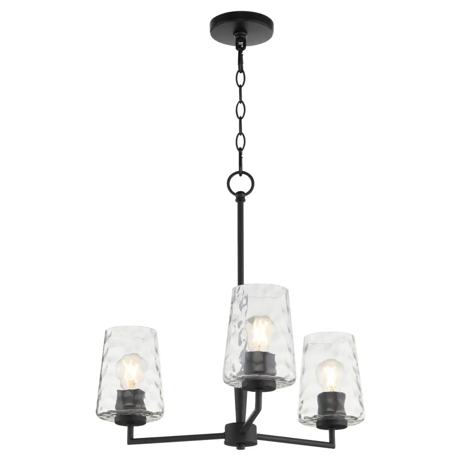 Goodwin 3-Light Chandelier in Matte Black - Image 2