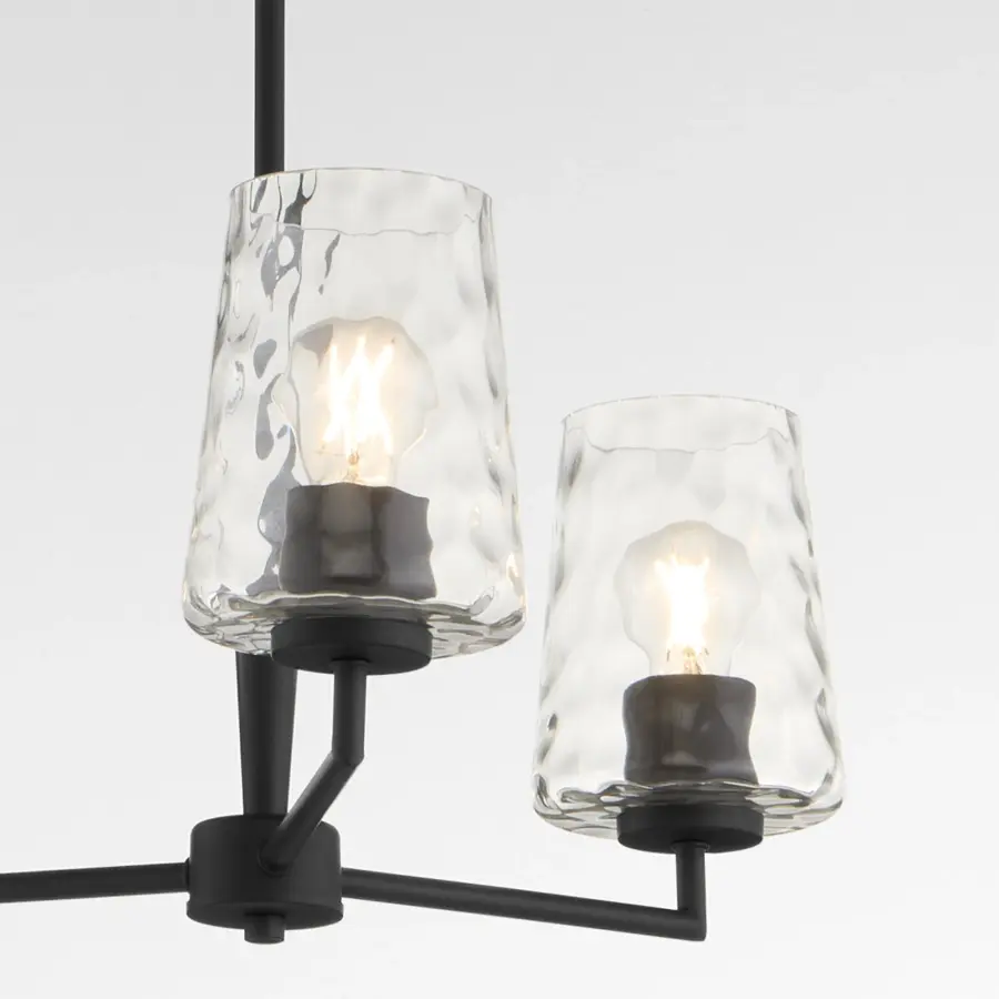Goodwin 3-Light Chandelier in Matte Black - Image 3