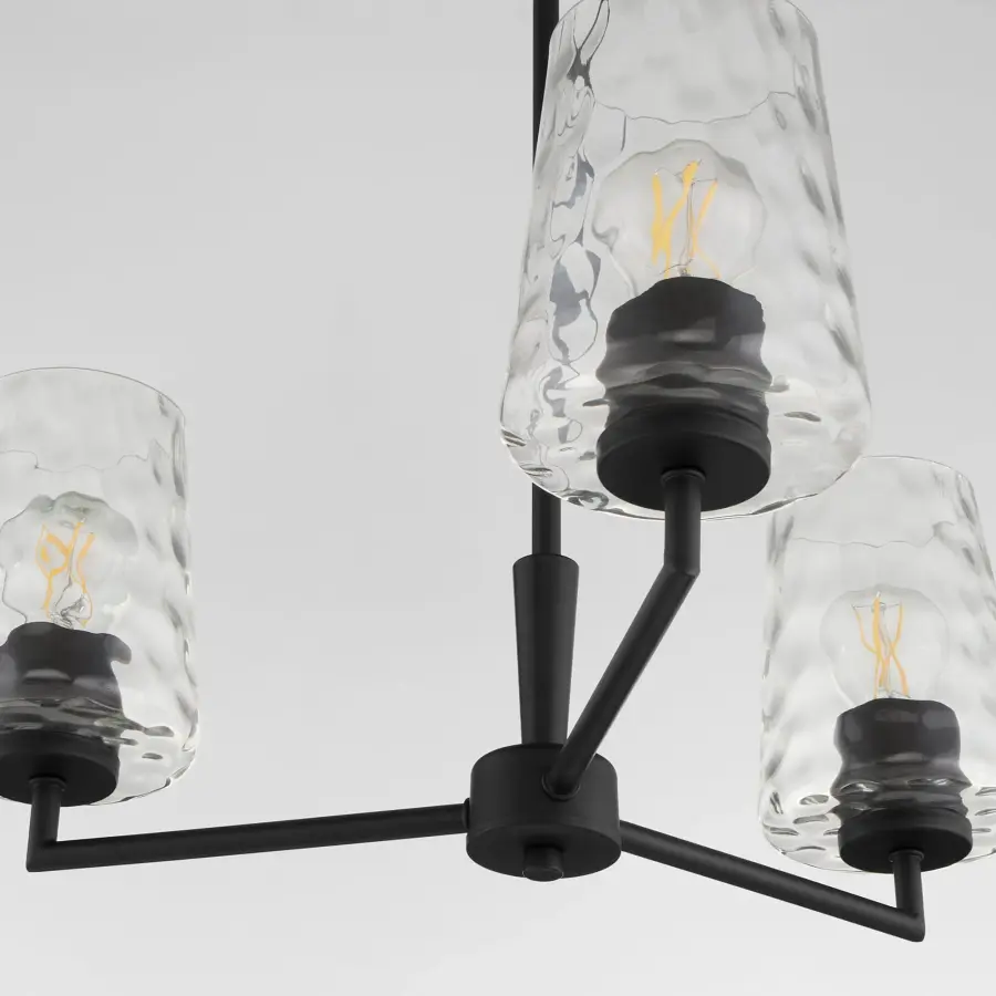 Goodwin 3-Light Chandelier in Matte Black - Image 4