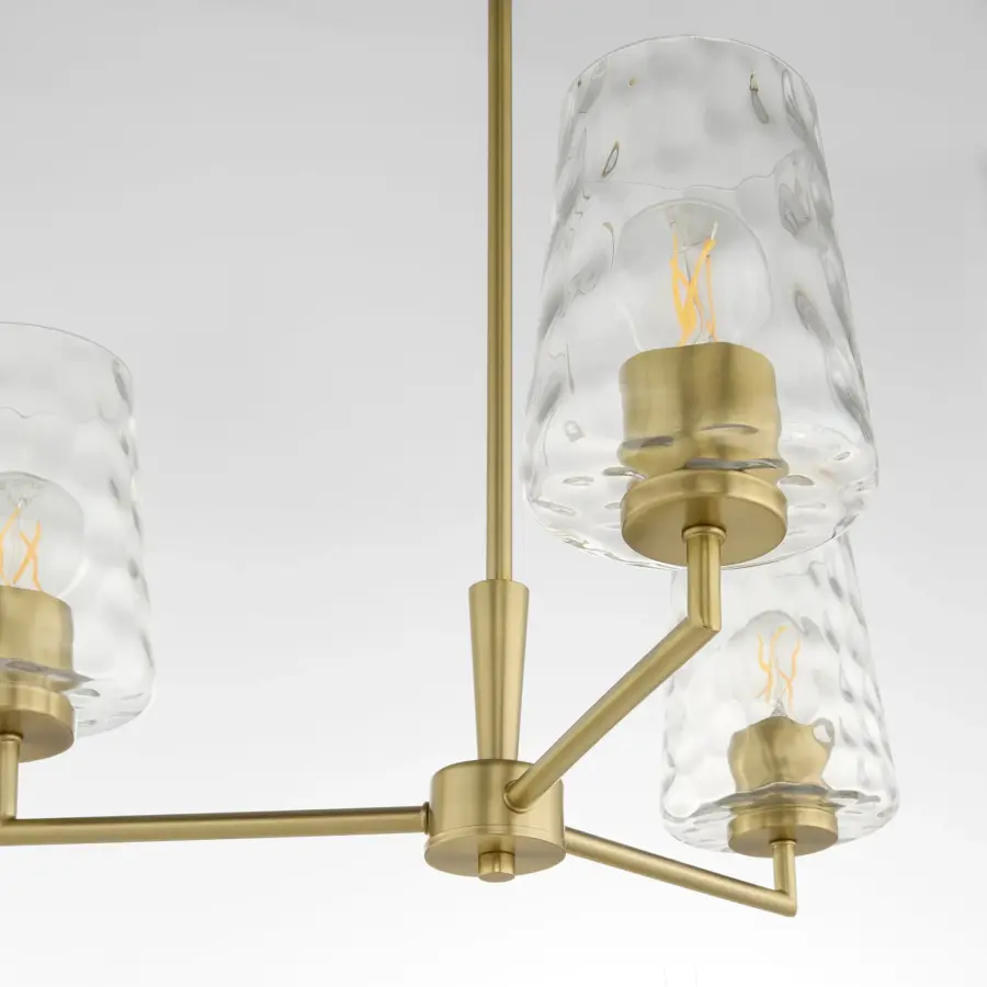 Goodwin 3-Light Chandelier in Aged Brass - Image 4