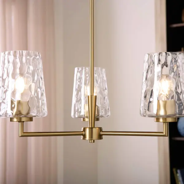 Goodwin 3-Light Chandelier in Aged Brass - Image 7