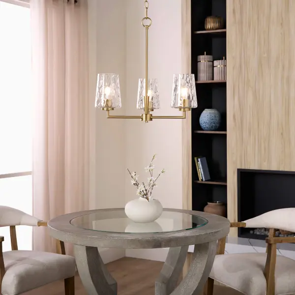 Goodwin 3-Light Chandelier in Aged Brass - Image 8