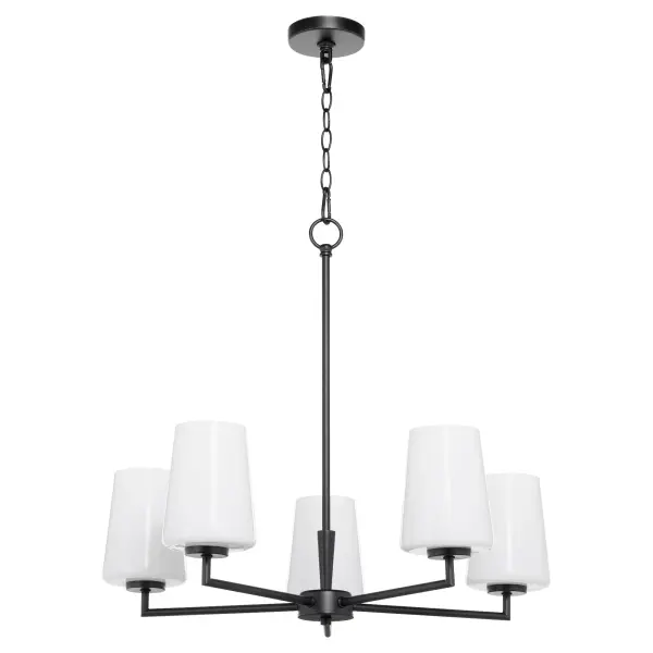 Goodwin 5-Light Chandelier with Opal Glass - Image 1