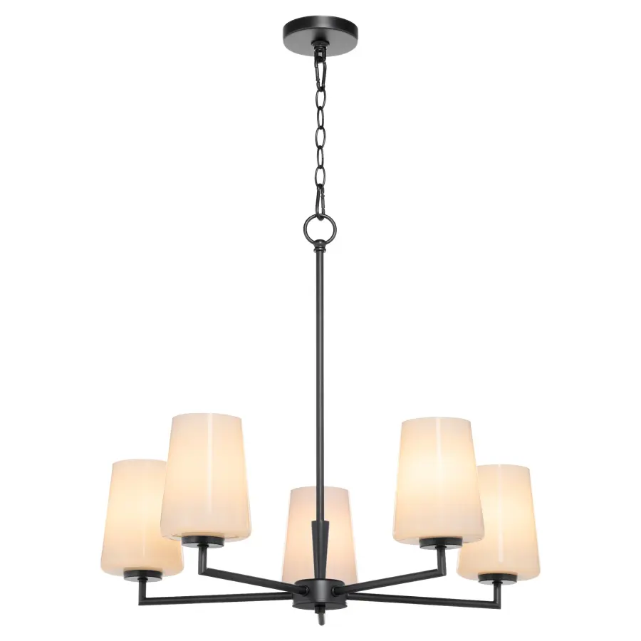 Goodwin 5-Light Chandelier with Opal Glass - Image 2