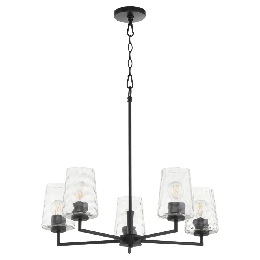 Goodwin 5-Light Chandelier in Matte Black - Image 1